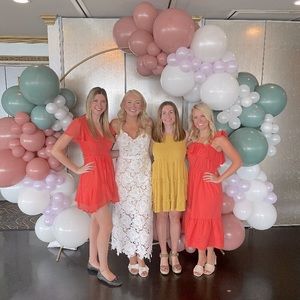 Catherine Deane White Lace Bridal Dress Size 8